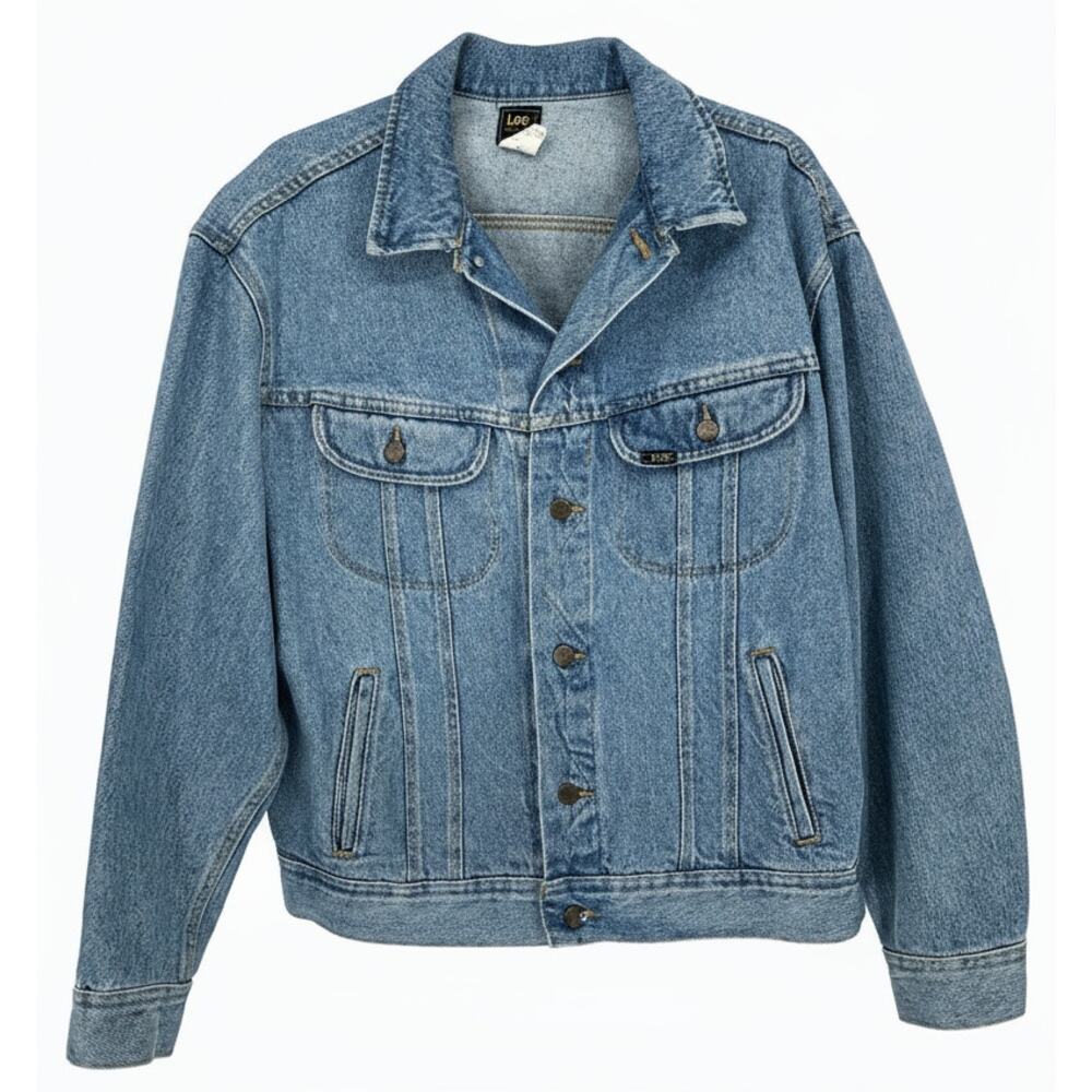 Return to Lonesome Dove Lee Jean Jacket Men's Large Blue Denim TV VTG 90's